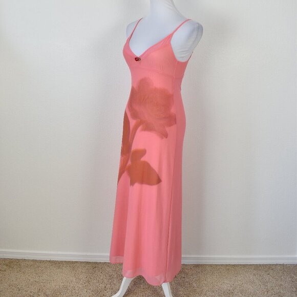 Kimchi Blue Ginnie Printed Mesh Midi Floral Slip Dress - XS - Picture 4 of 9